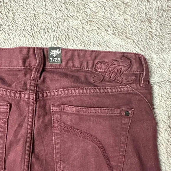 Fox Racing Women’s Ripper Jeggings  Burgundy Size 7/ 28 New $79.50 - Picture 11 of 16